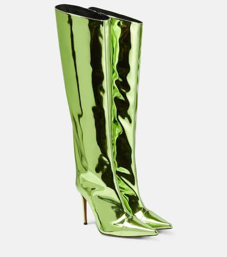 Mirrored leather knee-high boots - Alexandre Vauthier - Modalova