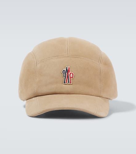 Logo shearling-lined leather baseball cap - Moncler Grenoble - Modalova