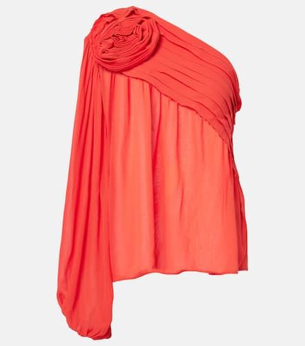 Floral-applique one-shoulder top - Farm Rio - Modalova