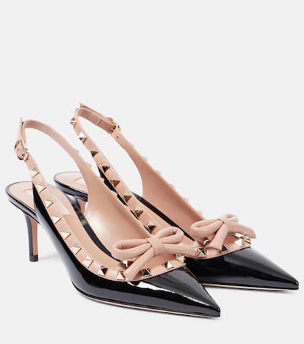 Pumps slingback Rockstud 60 in vernice - Valentino Garavani - Modalova