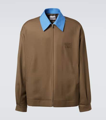 Jacke aus Schurwoll-Gabardine - Miu Miu - Modalova