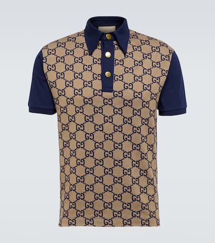 Maxi GG silk and cotton polo shirt - Gucci - Modalova