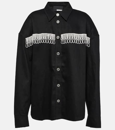 Embellished oversized denim jacket - Rotate - Modalova