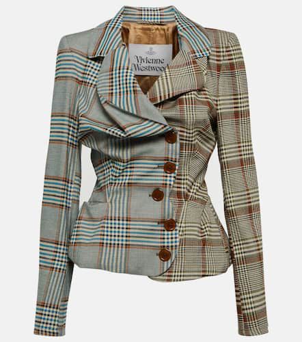 Gathered checked tweed jacket - Vivienne Westwood - Modalova