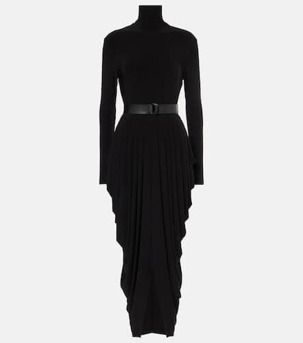 Draped turtleneck midi dress - Norma Kamali - Modalova