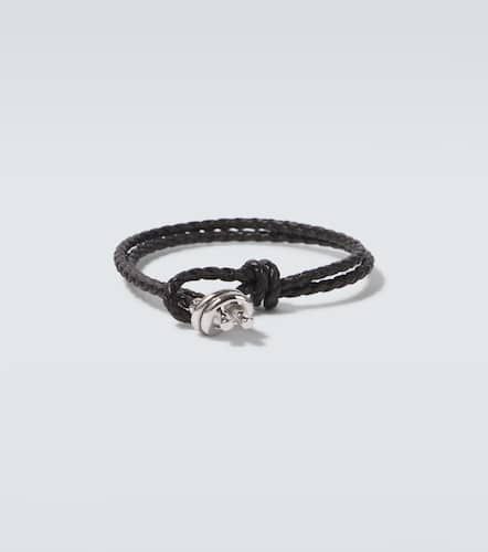 Bracciale in argento sterling con pelle - Bottega Veneta - Modalova