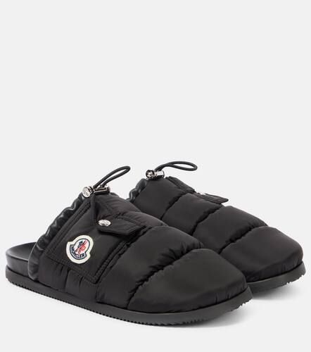 Slippers Mon Pocket mit Leder - Moncler - Modalova