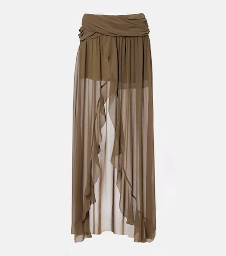 Asymmetric draped maxi skirt - Jacques Wei - Modalova