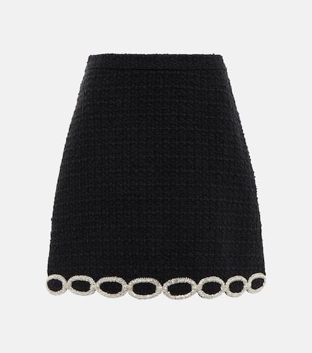 Minifalda de tweed adornada - Valentino - Modalova