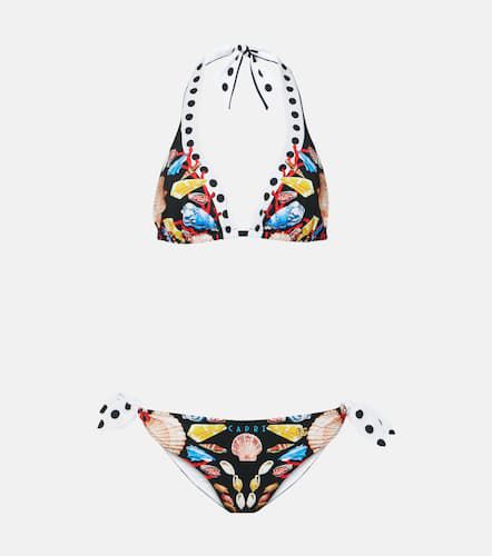 Bikini Capri con cuello halter estampado - Dolce&Gabbana - Modalova
