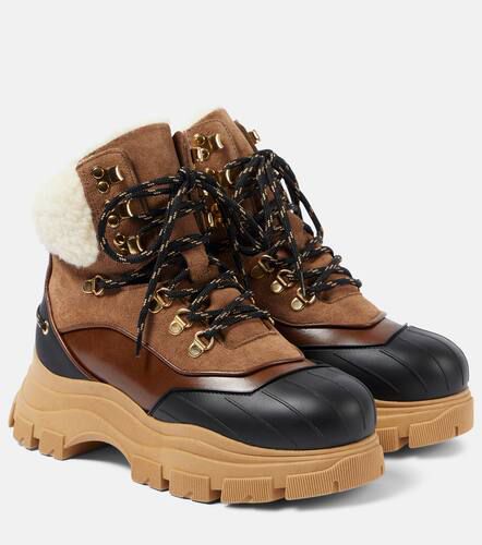 Botas con cordones Sporty Shearling de piel - Dorothee Schumacher - Modalova