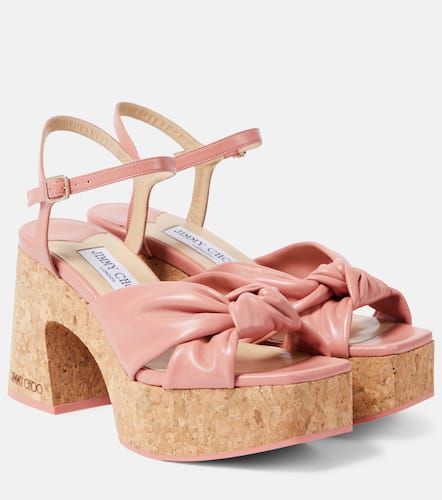 Plateausandalen Heloise 95 aus Leder - Jimmy Choo - Modalova