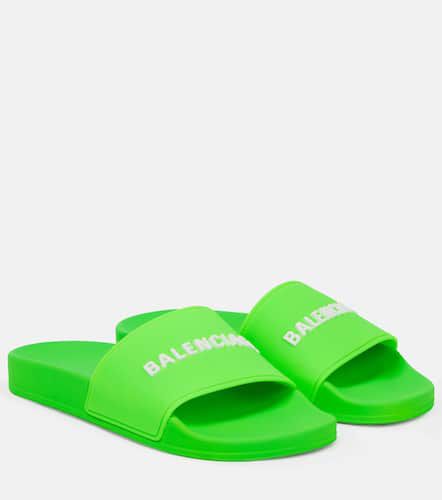 Balenciaga Logo rubber slides - Balenciaga - Modalova