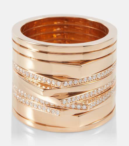 Antifer anillo de oro rosa de 18 ct con diamantes - Repossi - Modalova