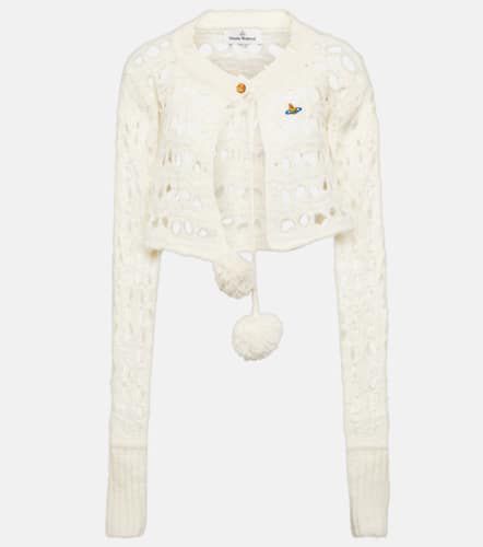Open-knit alpaca-blend cardigan - Vivienne Westwood - Modalova