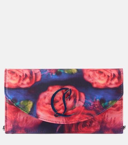 Clutch Loubi54 de crepé satén floral - Christian Louboutin - Modalova