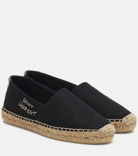 Embroidered canvas espadrilles - Saint Laurent - Modalova