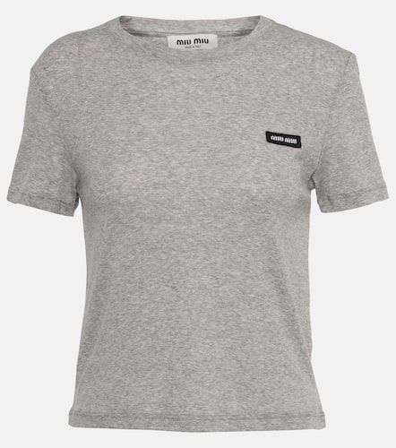 Miu Miu T-shirt en coton - Miu Miu - Modalova