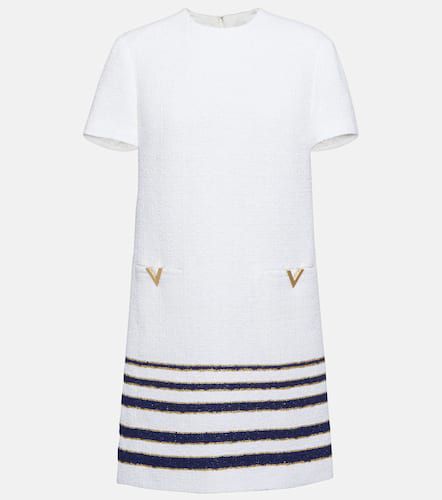 VGOLD striped bouclé minidress - Valentino - Modalova