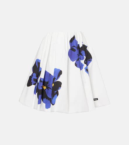 Miu Miu Floral cotton midi skirt - Miu Miu - Modalova