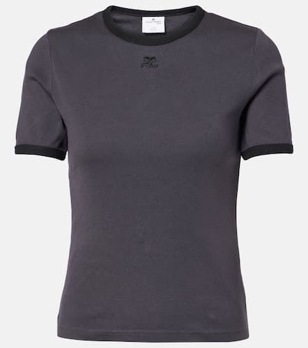 Courrèges T-Shirt Signature aus Baumwoll-Jersey - Courreges - Modalova