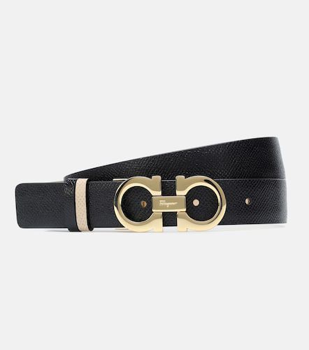 Reversible Gancini leather belt - Ferragamo - Modalova