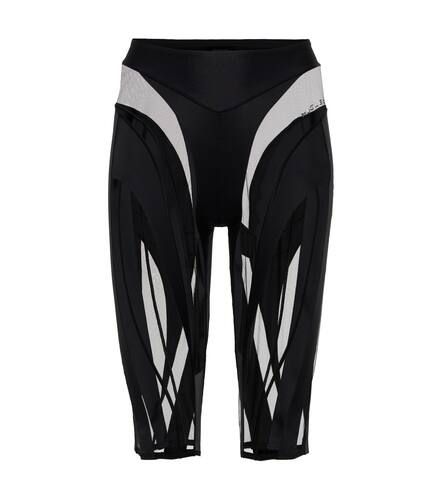 Mugler Bikershorts mit Mesh - Mugler - Modalova