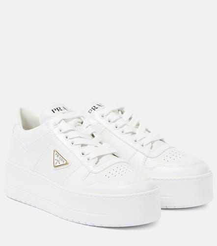 Downtown Bold leather platform sneakers - Prada - Modalova