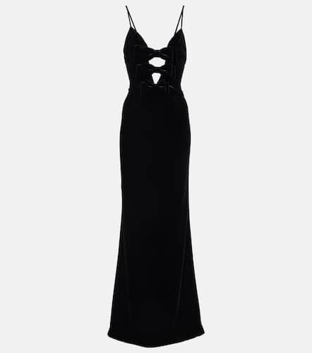 Bow-detail velvet gown - Alessandra Rich - Modalova