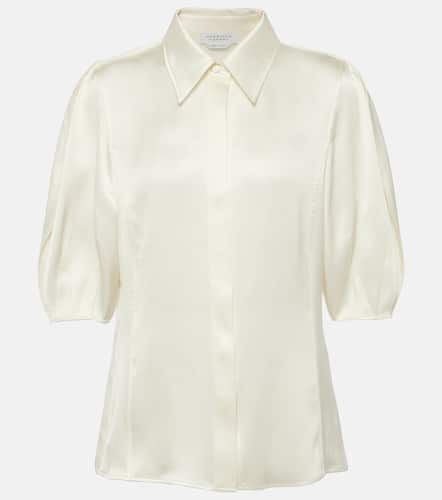 Sansi puff-sleeve silk satin blouse - Gabriela Hearst - Modalova