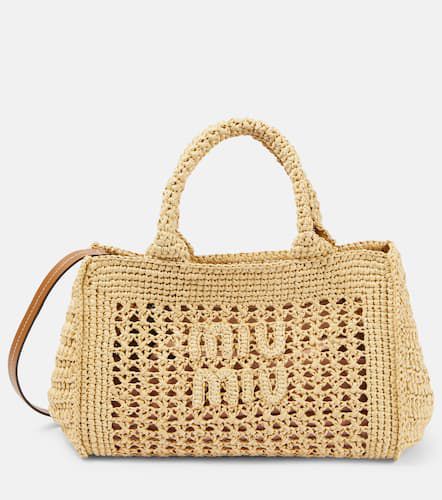 Miu Miu Borsa in crochet con logo - Miu Miu - Modalova