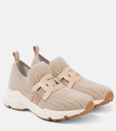 Tod's Leather-trimmed knit sneakers - Tod's - Modalova