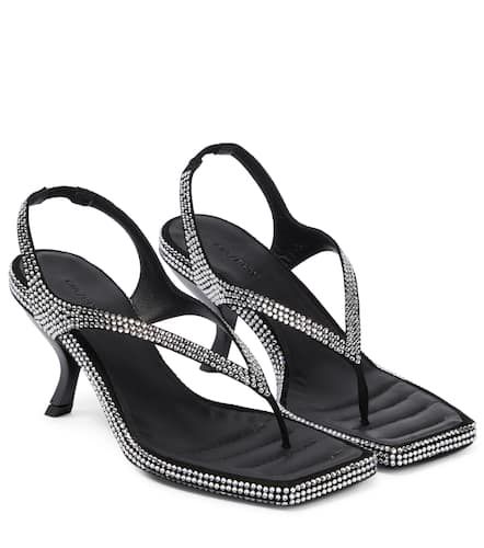 Gia/Rhw Rosie 13 embellished leather thong sandals - Gia Borghini - Modalova