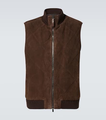 Canali Quilted suede vest - Canali - Modalova