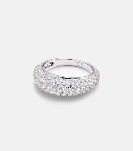 Anello Diamond Disco in oro bianco 18kt con diamanti - Kamyen - Modalova