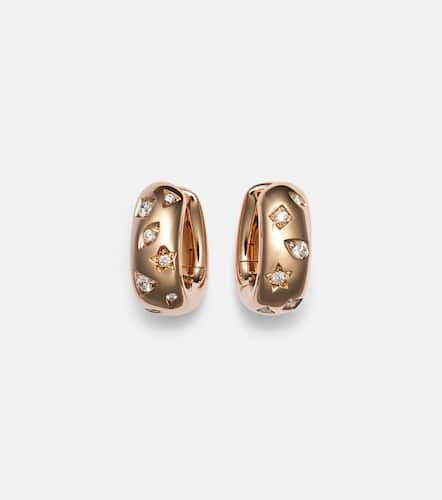 Iconica 18kt rose gold earrings with diamonds - Pomellato - Modalova