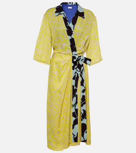 Printed wrap midi dress - Dries Van Noten - Modalova