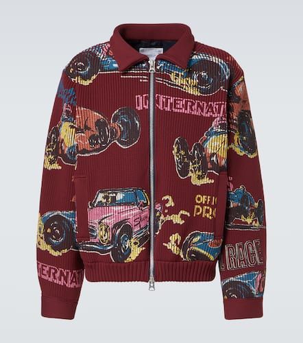 Sacai Car Race zip-up sweater - Sacai - Modalova