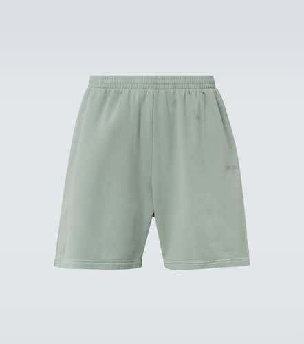 Shorts in jersey di cotone con logo - Balenciaga - Modalova