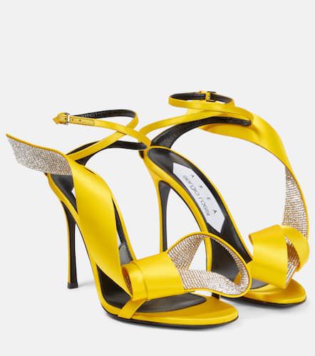 X Sergio Rossi Marquise embellished satin sandals - Area - Modalova