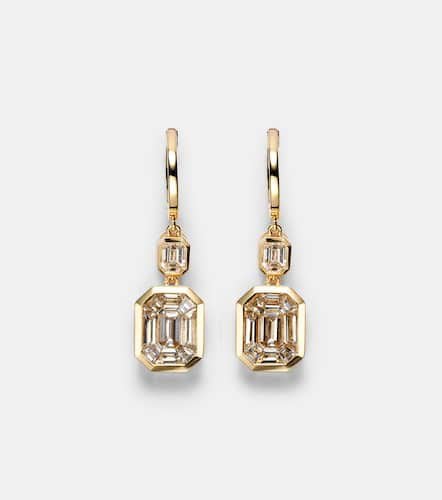 Illusion 18kt drop earrings with diamonds - Shay Jewelry - Modalova