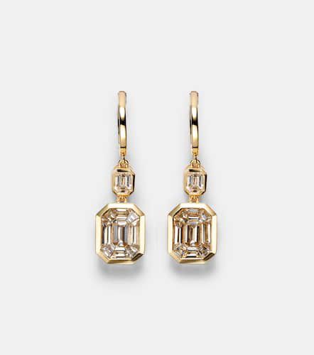 Pendientes Illusion de oro de 18 ct con diamantes - Shay Jewelry - Modalova