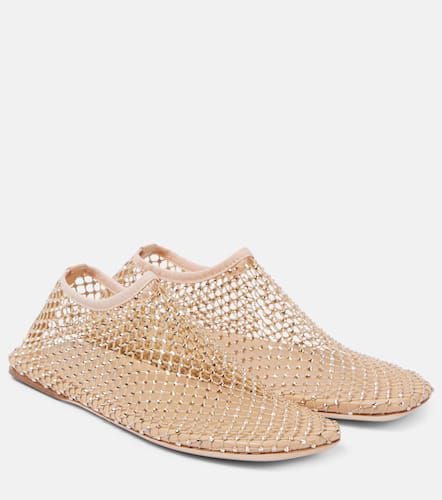 Minette crystal-embellished mesh slip-on shoes - Christopher Esber - Modalova