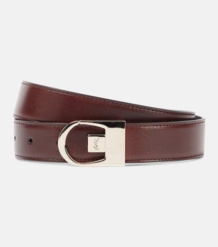 Reversible leather belt - Saint Laurent - Modalova