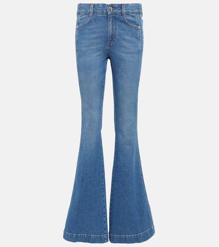 Logo mid-rise flared jeans - Stella McCartney - Modalova