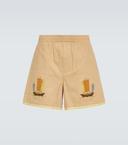 Bode Shorts in cotone con ricamo - Bode - Modalova