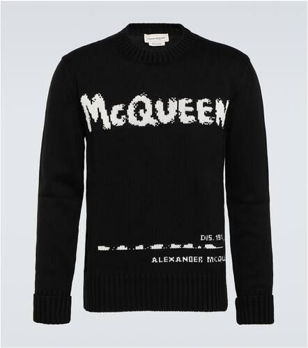 Pullover McQueen Graffiti in cotone - Alexander McQueen - Modalova
