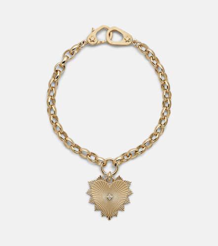 Heart Love Medium 18kt chain bracelet with diamond - FoundRae - Modalova