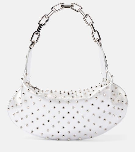 Le 54 spiked metallic leather shoulder bag - Christian Louboutin - Modalova