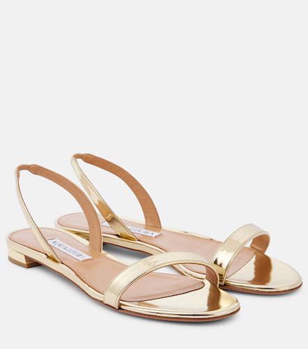 Sandalen aus Metallic-Leder - Aquazzura - Modalova